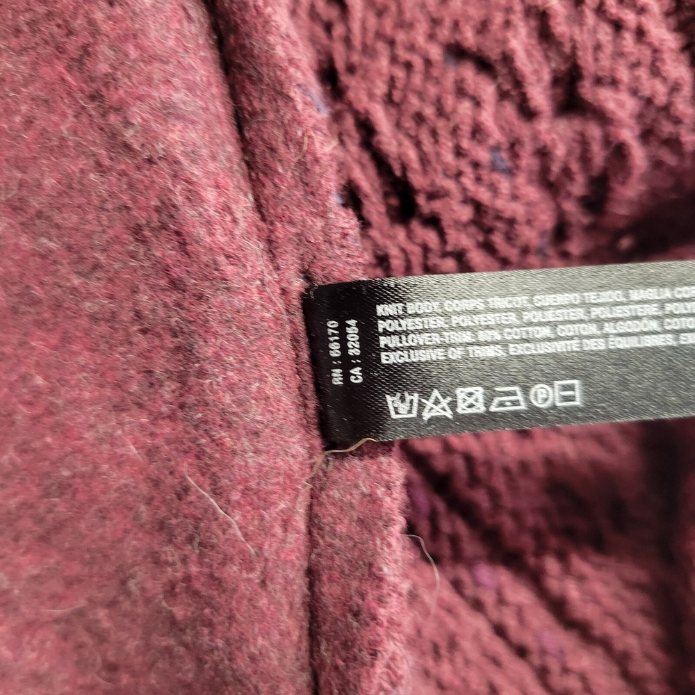 Anthropologie‎ Saturday Sunday Cardigan Sweater Womens Size S Burgundy Comfycore - Picture 8 of 11